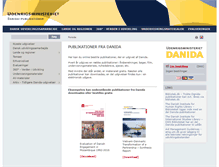 Tablet Screenshot of danida-publikationer.dk